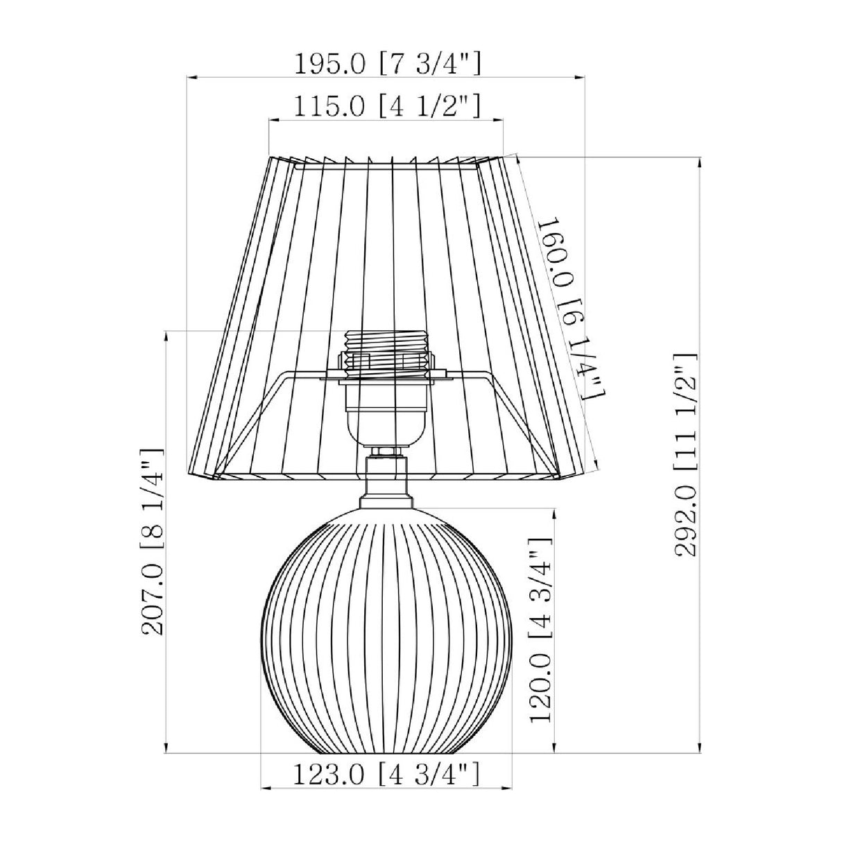   Modern European furniture - Pleated Linen Ceramic Table Lamp - www.oroa.com | Oroa.com