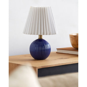   Modern European furniture - Pleated Linen Ceramic Table Lamp - www.oroa.com | Oroa.com