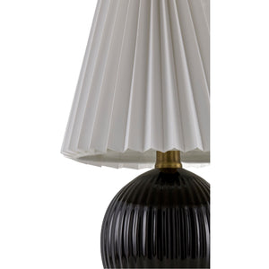   Modern European furniture - Pleated Linen Ceramic Table Lamp - www.oroa.com | Oroa.com
