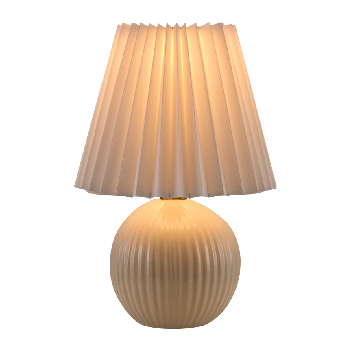   Modern European furniture - Pleated Linen Ceramic Table Lamp - www.oroa.com | Oroa.com