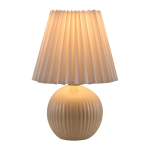   Modern European furniture - Pleated Linen Ceramic Table Lamp - www.oroa.com | Oroa.com