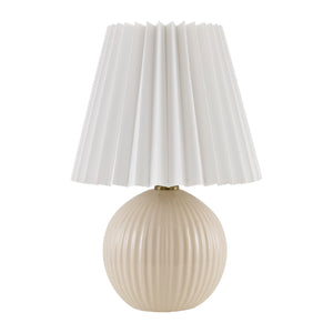   Modern European furniture - Pleated Linen Ceramic Table Lamp - www.oroa.com | Oroa.com
