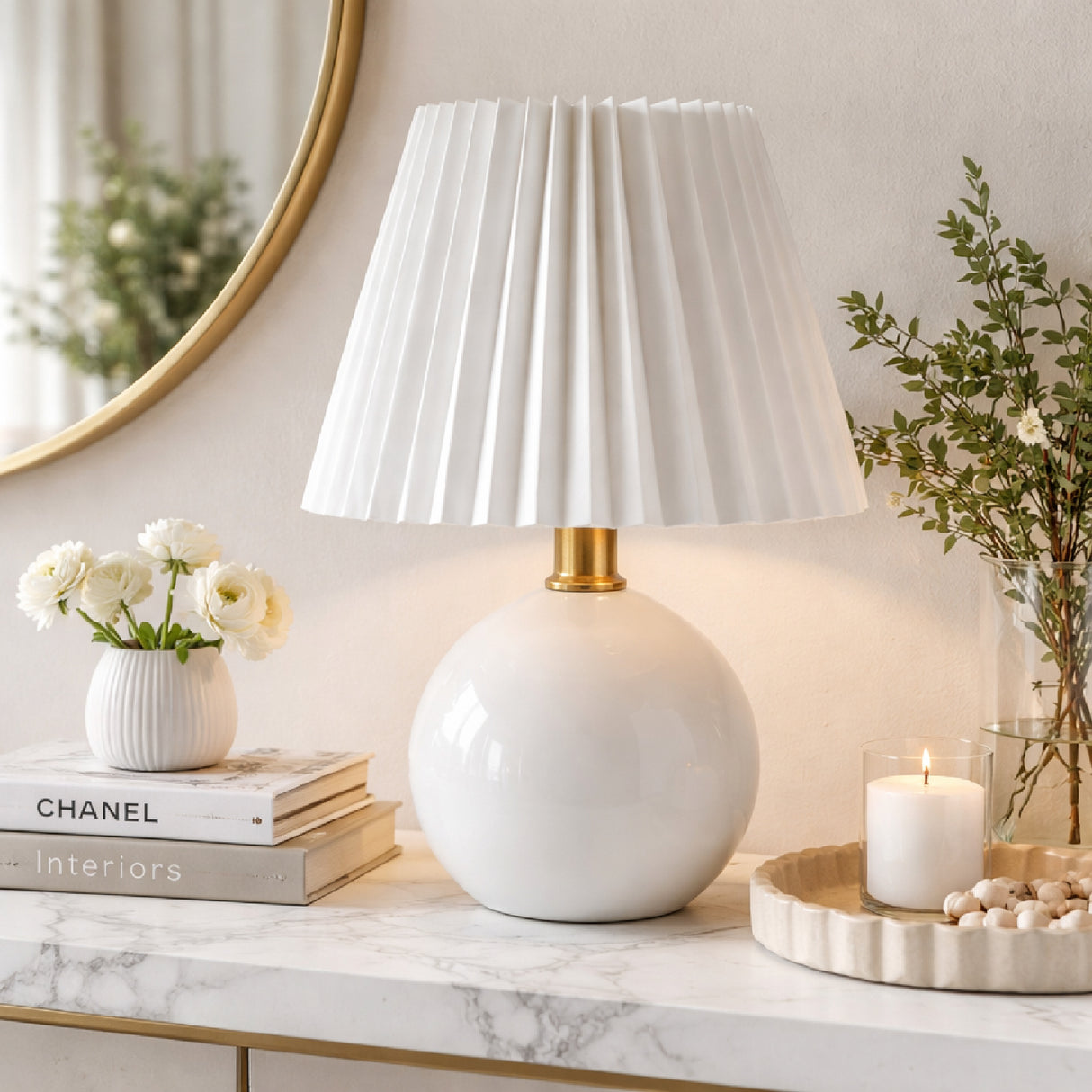   Modern European furniture - Ceramic Sphere Table Lamp - www.oroa.com | Oroa.com