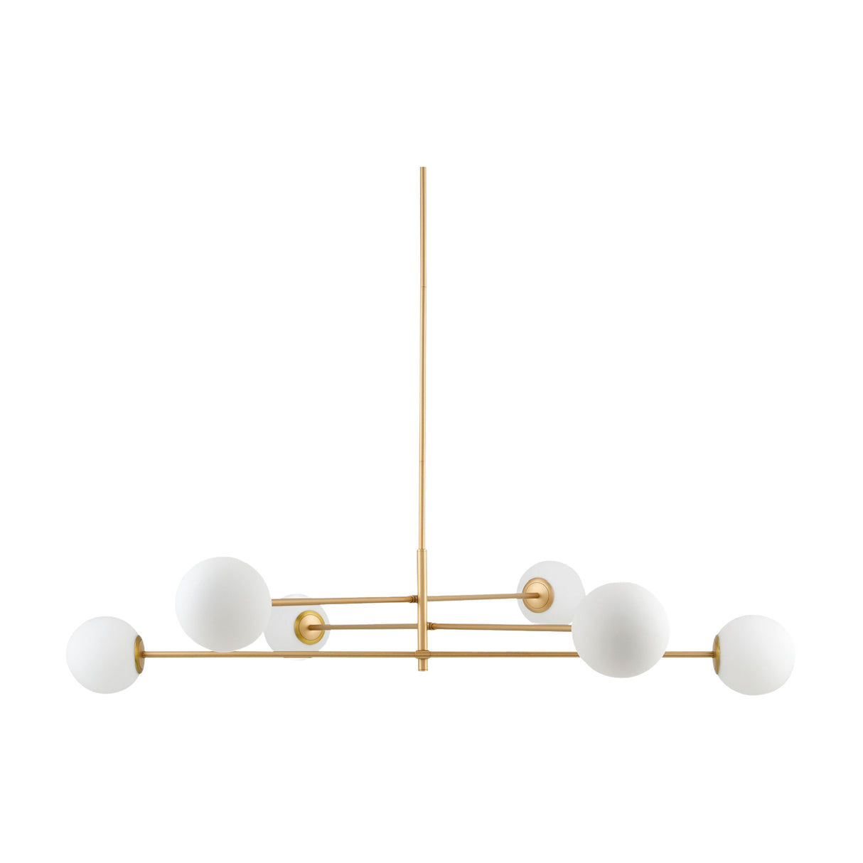   Modern European furniture - White Glass Sputnik Chandelier - www.oroa.com | Oroa.com