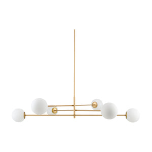   Modern European furniture - White Glass Sputnik Chandelier - www.oroa.com | Oroa.com