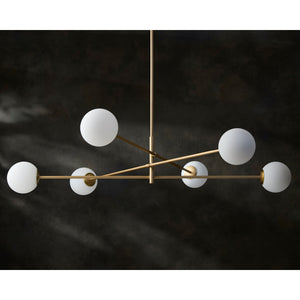   Modern European furniture - White Glass Sputnik Chandelier - www.oroa.com | Oroa.com