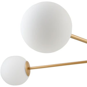   Modern European furniture - White Glass Sputnik Chandelier - www.oroa.com | Oroa.com