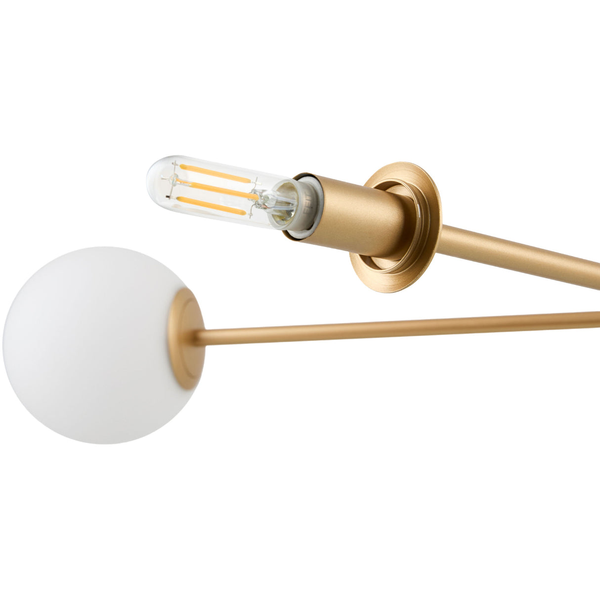   Modern European furniture - White Glass Sputnik Chandelier - www.oroa.com | Oroa.com