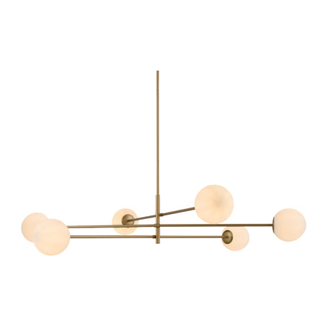   Modern European furniture - White Glass Sputnik Chandelier - www.oroa.com | Oroa.com