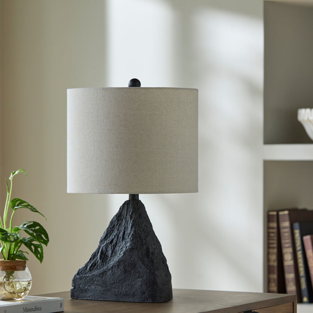   Modern European furniture - Black Organic Textured Table Lamp - www.oroa.com | Oroa.com