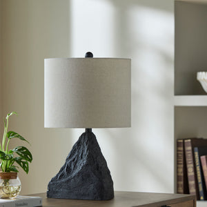   Modern European furniture - Black Organic Textured Table Lamp - www.oroa.com | Oroa.com