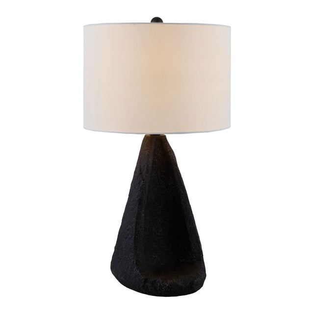 Modern European furniture - Black Textured Accent Table Lamp - www.oroa.com