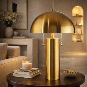   Modern European furniture - Gold Dome Accent Table Lamp - www.oroa.com | Oroa.com