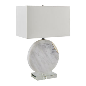   Modern European furniture - Round White Marble Table Lamp - www.oroa.com | Oroa.com