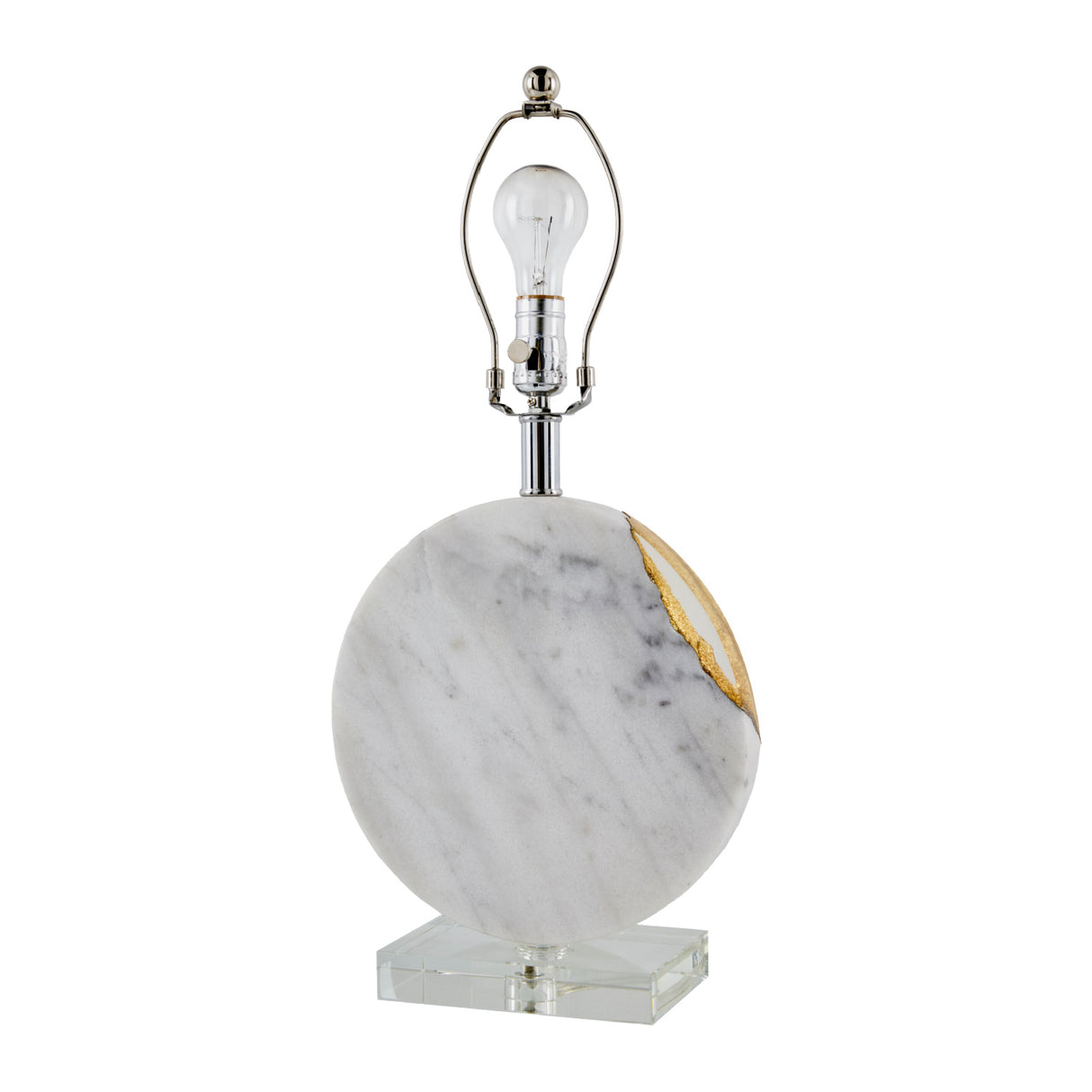   Modern European furniture - Round White Marble Table Lamp - www.oroa.com | Oroa.com