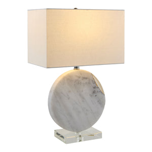   Modern European furniture - Round White Marble Table Lamp - www.oroa.com | Oroa.com