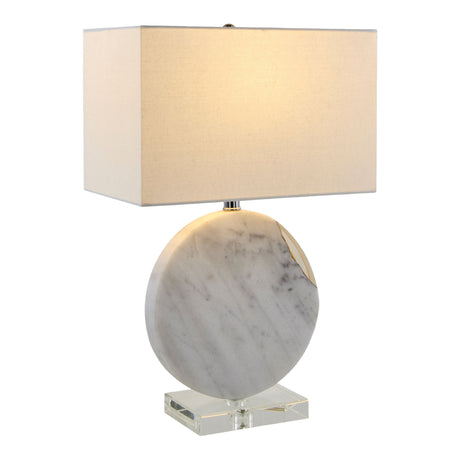   Modern European furniture - Round White Marble Table Lamp - www.oroa.com | Oroa.com
