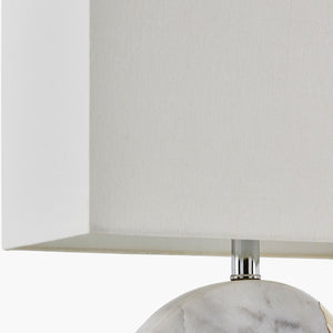   Modern European furniture - Round White Marble Table Lamp - www.oroa.com | Oroa.com