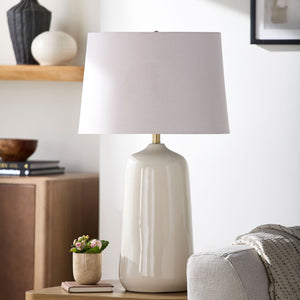   Modern European furniture - Beige Linen Table Lamp - www.oroa.com | Oroa.com