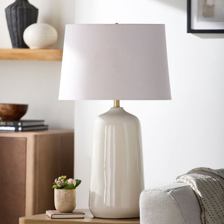   Modern European furniture - Beige Linen Table Lamp - www.oroa.com | Oroa.com
