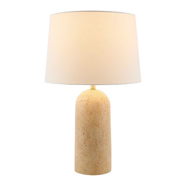 Modern European furniture - Drum Shade Travertine Table Lamp - www.oroa.com