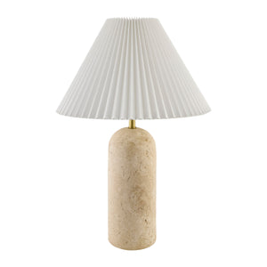   Modern European furniture - Empire Shade Travertine Table Lamp - www.oroa.com | Oroa.com