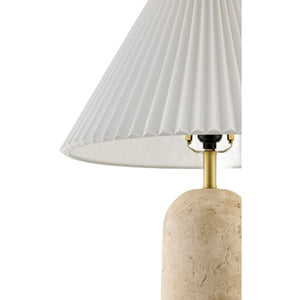   Modern European furniture - Empire Shade Travertine Table Lamp - www.oroa.com | Oroa.com