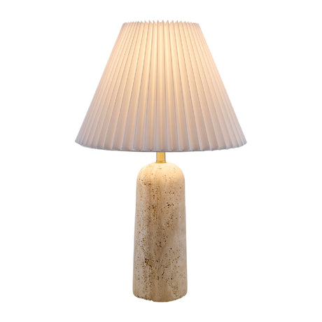   Modern European furniture - Empire Shade Travertine Table Lamp - www.oroa.com | Oroa.com