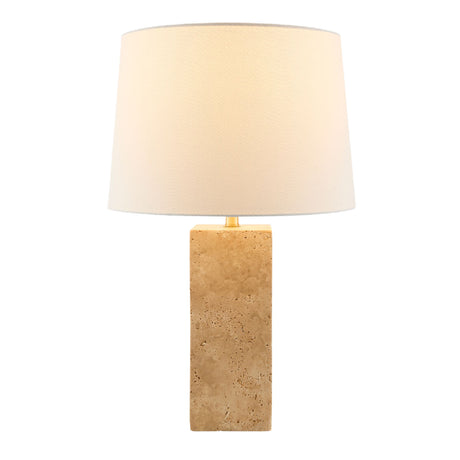  Modern European furniture - Square Travertine Table Lamp - www.oroa.com | Oroa.com