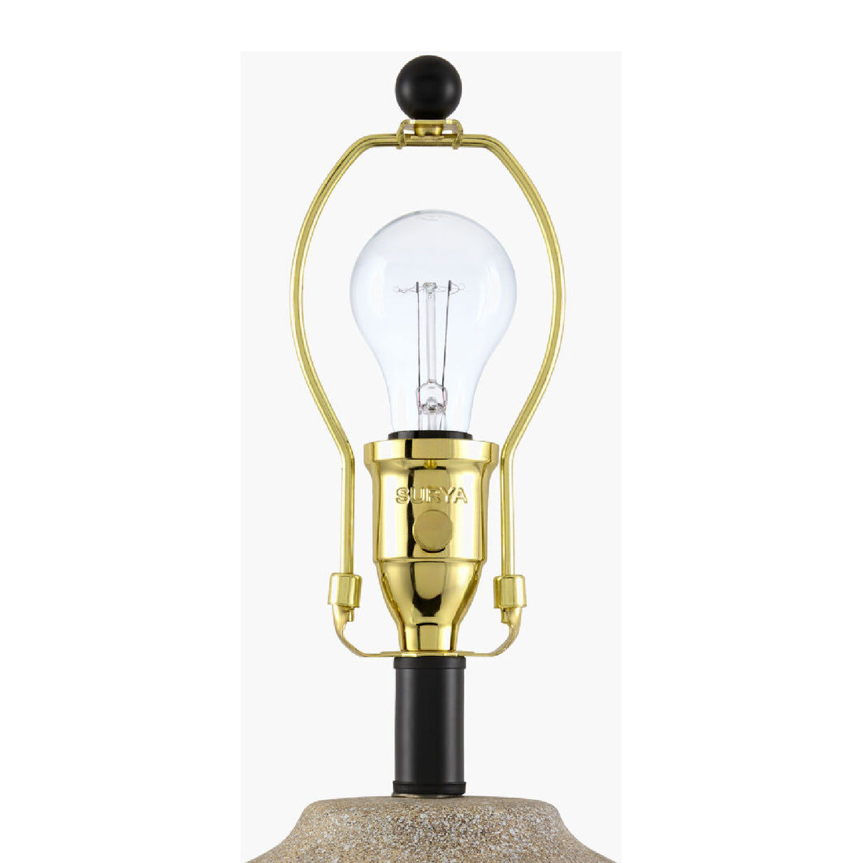   Modern European furniture - Brown Ceramic Linen Table Lamp - www.oroa.com | Oroa.com