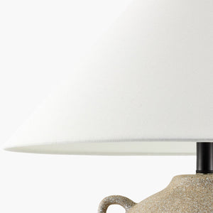   Modern European furniture - Brown Ceramic Linen Table Lamp - www.oroa.com | Oroa.com