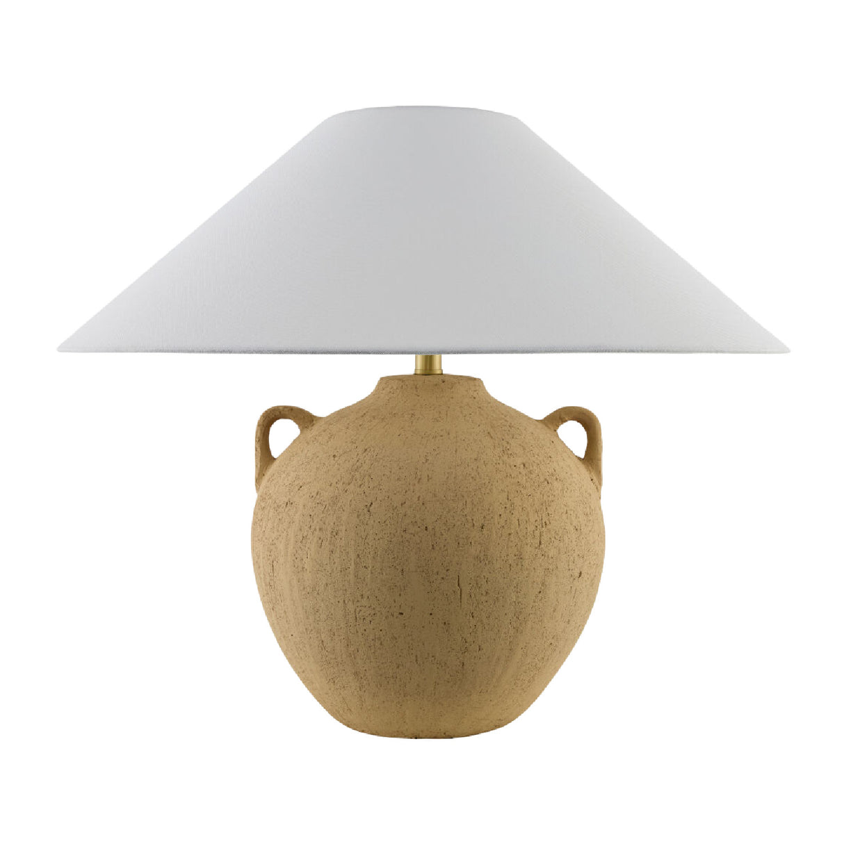   Modern European furniture - Brown Ceramic Linen Table Lamp - www.oroa.com | Oroa.com