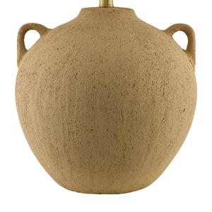   Modern European furniture - Brown Ceramic Linen Table Lamp - www.oroa.com | Oroa.com