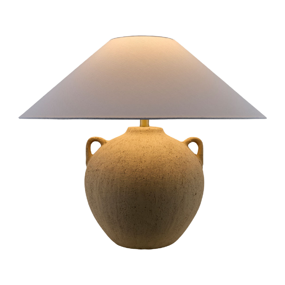   Modern European furniture - Brown Ceramic Linen Table Lamp - www.oroa.com | Oroa.com