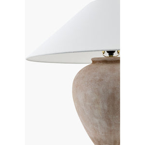   Modern European furniture - Glazed Brown Ceramic Table Lamp - www.oroa.com | Oroa.com