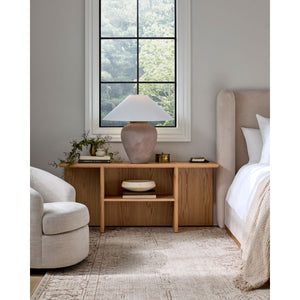   Modern European furniture - Glazed Brown Ceramic Table Lamp - www.oroa.com | Oroa.com
