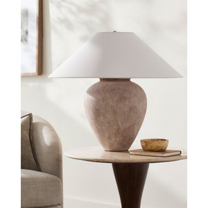   Modern European furniture - Glazed Brown Ceramic Table Lamp - www.oroa.com | Oroa.com