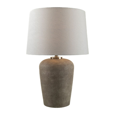   Modern European furniture - Beige Drum Linen Table Lamp L - www.oroa.com | Oroa.com