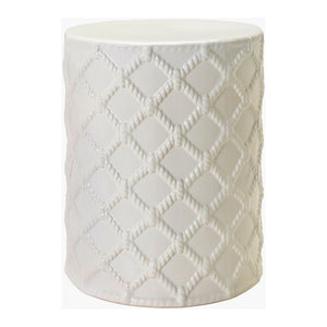   Modern European furniture - Lattice Patterned Ceramic Garden Stool - www.oroa.com | Oroa.com