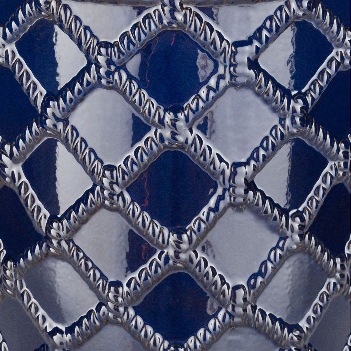   Modern European furniture - Lattice Patterned Ceramic Garden Stool - www.oroa.com | Oroa.com