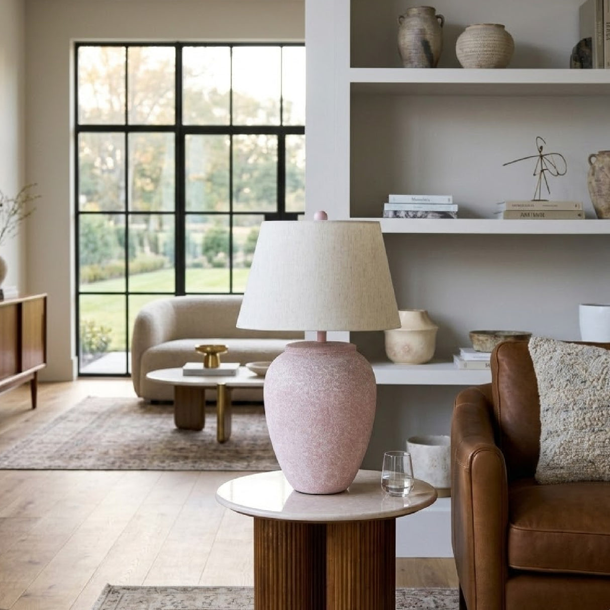   Modern European furniture - Distressed White Paper Table Lamp - www.oroa.com | Oroa.com