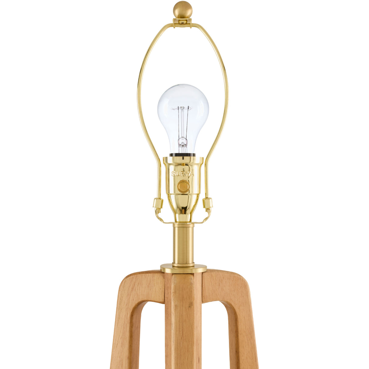   Modern European furniture - Brown Rubberwood Floor Lamp - www.oroa.com | Oroa.com