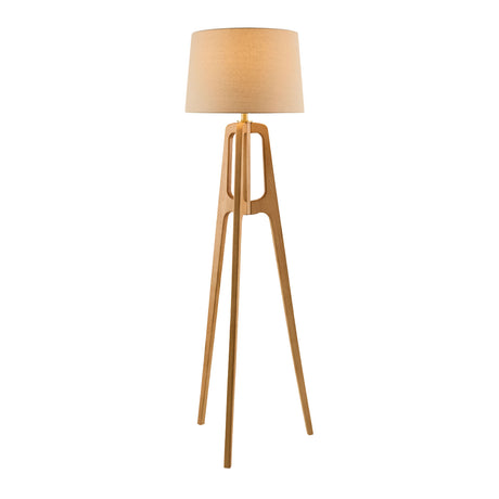  Modern European furniture - Brown Rubberwood Floor Lamp - www.oroa.com | Oroa.com
