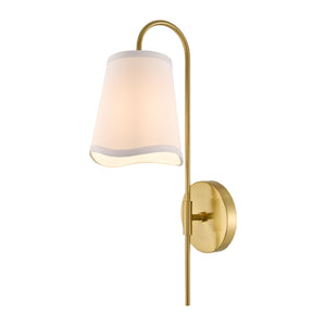   Modern European furniture - Wavy White Linen Wall Lamp - www.oroa.com | Oroa.com