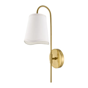   Modern European furniture - Wavy White Linen Wall Lamp - www.oroa.com | Oroa.com
