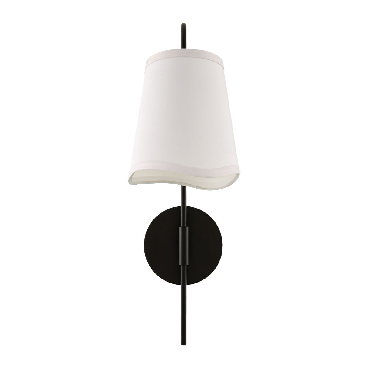   Modern European furniture - Wavy White Linen Wall Lamp - www.oroa.com | Oroa.com