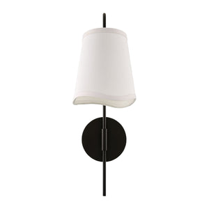   Modern European furniture - Wavy White Linen Wall Lamp - www.oroa.com | Oroa.com