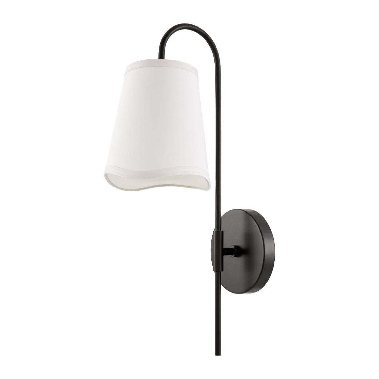   Modern European furniture - Wavy White Linen Wall Lamp - www.oroa.com | Oroa.com