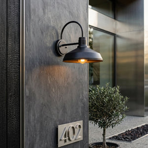   Modern European furniture - Outdoor Black Metal Wall Lamp - www.oroa.com | Oroa.com