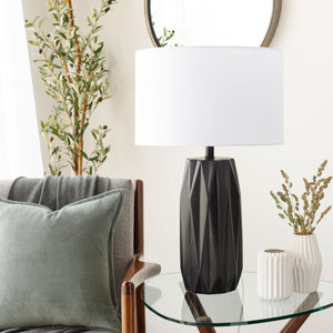   Modern European furniture - Black Ceramic Faceted Table Lamp - www.oroa.com | Oroa.com